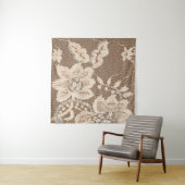 Kant Delicatesse: Witte Stof Kunstzinnigheid Wandkleed (In Situ (horizontaal))