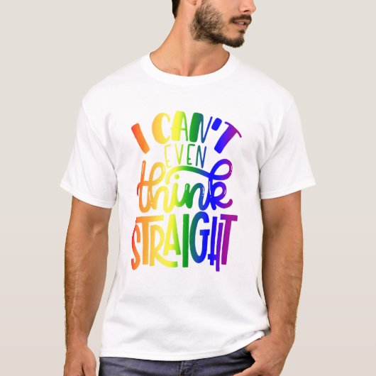 Kant denkt zelfs dat lgbtq biseksuele vlag P T-shirt (Voorkant)