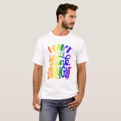 Kant denkt zelfs dat lgbtq biseksuele vlag P T-shirt (Voorkant volledig)