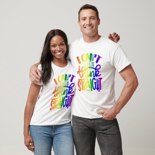 Kant denkt zelfs dat lgbtq biseksuele vlag P T-shirt (Unisex)