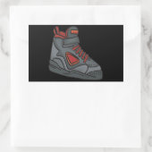 Kant em omhoog rechthoekige sticker (Tas)