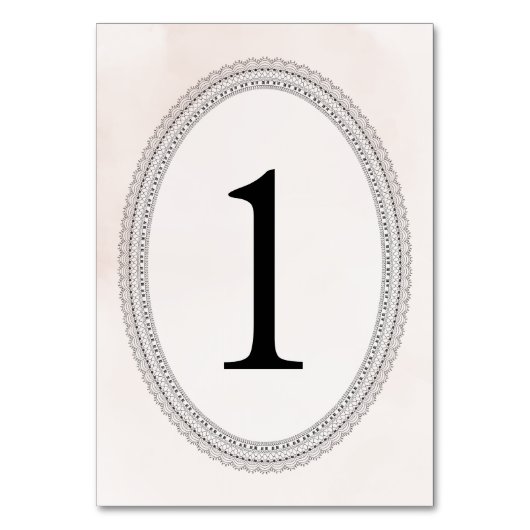 Kant en Aquarel Roze Elegante Bruiloft Kaart (Achterkant)