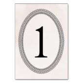 Kant en Aquarel Roze Elegante Bruiloft Kaart (Voorkant)