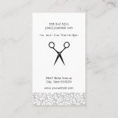 Kant en Bloemen Haar Stylist Visitekaartje (Achterkant)