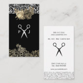 Kant en Bloemen Haar Stylist Visitekaartje (Voorkant / Achterkant)