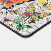  kant en bloemen patchwork vlinders bureaumat (Hoek)