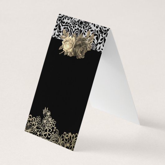 Kant- en bloemenkapsalon visitekaartje (Achterkant)