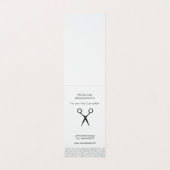 Kant- en bloemenkapsalon visitekaartje (Binnenkant ongevouwen)