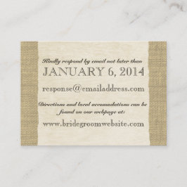  kant en Blush Bow Insert-kaart Informatiekaartje