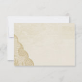  Kant en boog Trouwreactie RSVP Kaartje (Achterkant)