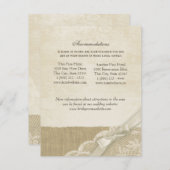  Kant en Burlap Informatie Kaart (Voorkant / Achterkant)