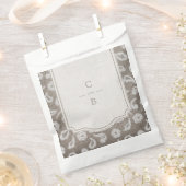 Kant en burlap rustiek land bruiloft dank u bedankzakje (Geknipt)