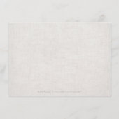 Kant en burlap rustiek land bruiloft receptie informatiekaartje (Achterkant)