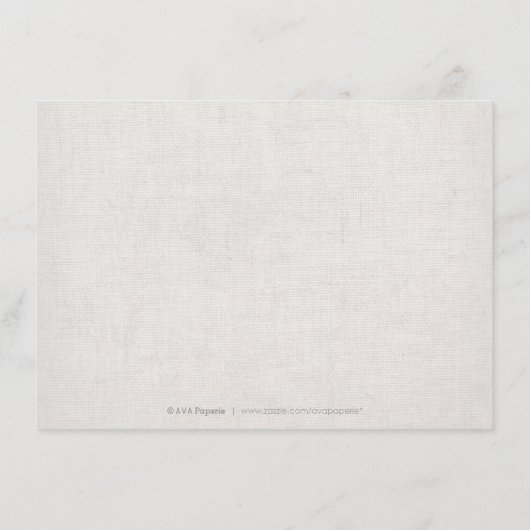 Kant en burlap rustiek land bruiloft receptie informatiekaartje (Achterkant)