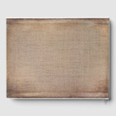 Kant en Burlap Rustieke Country Wedding Gastenboek (Achterkant)