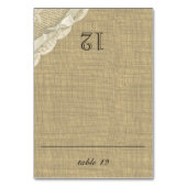  Kant en Burlap Zitmeubel Kaart (Voorkant)