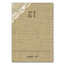  Kant en Burlap Zitmeubel Kaart