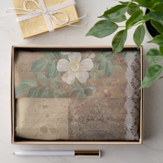  kant en foto tissuepapier (Geschenk)