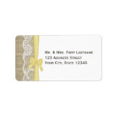 Kant en Gele Boog Etiket (Voorkant)