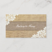  kant- en haaktextuur visitekaartje (Voorkant)