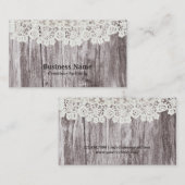 kant en houtsjuwelen visitekaartje (Voorkant / Achterkant)