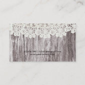 kant en houtsjuwelen visitekaartje (Achterkant)