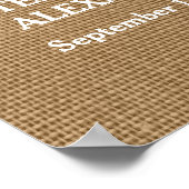 Kant en Jute Bruiloft Persoonlijke Poster (Hoek)