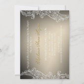 Kant en kalligrafie Afstuderen uitnodiging (Achterkant)