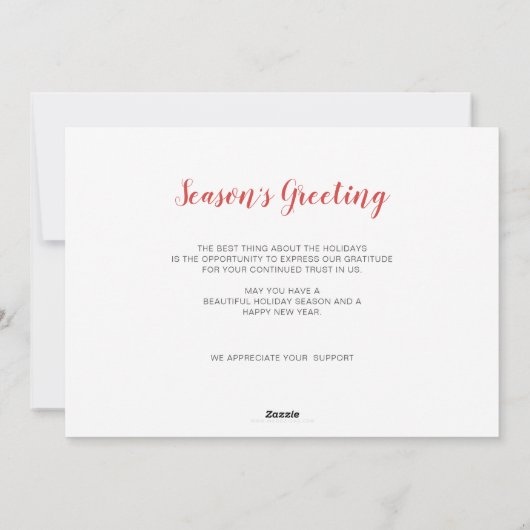 Kant-en-kerstboom voor auto's feestdagenkaart (Achterkant)