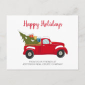 Kant-en-kerstboom voor auto's feestdagenkaart (Voorkant)