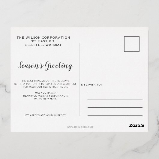 Kant-en-kerstboom voor auto's folie feestdagen briefkaart (Achterkant)