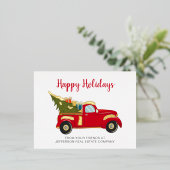 Kant-en-kerstboom voor auto's folie feestdagen briefkaart (Staand Voorkant)