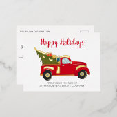 Kant-en-kerstboom voor auto's folie feestdagen briefkaart (Voorkant / Achterkant)
