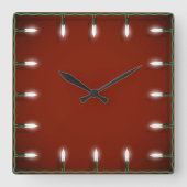 Kant-en-kerstklok Vierkante Klok (Voorkant)