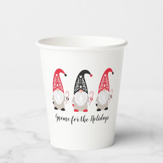 Kant-en-klappapier voor kerstkoepelkoepel papieren bekers (Achterkant)