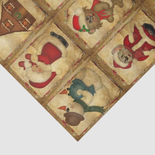 Kant-en-klappapier voor kerstontkoppeling tissuepapier (Detail)