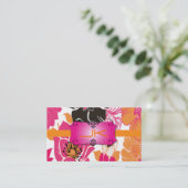 Kant-en-klare eindversie, eenvoudig aan te passen visitekaartje (Staand voorkant)