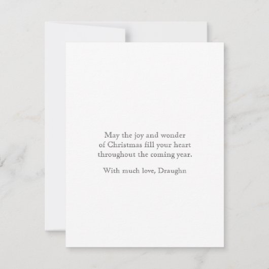 Kant-en-klare kerstkerstfeestster van Bethlehem Bedankkaart (Achterkant)