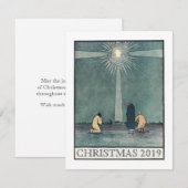 Kant-en-klare kerstkerstfeestster van Bethlehem Bedankkaart (Voorkant / Achterkant)