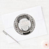 kant en laurel Hartelijk dank Rondzegels Ronde Sticker (Envelop)