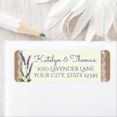 Kant en Lavendel Adres Etiket (Insitu)