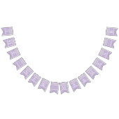  kant en Lila rustieke houtviering Vlaggetjes (Alle)