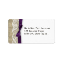 Kant en lint Donker Paars