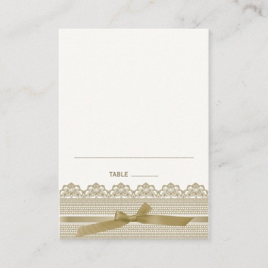 Kant en lint Plaats kaarten Plaatskaartje (Voorkant)