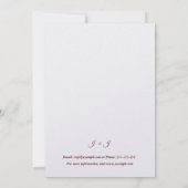 kant en madeliefjes rustieke bruiloft uitnodiging (Achterkant)