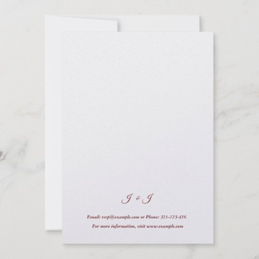 kant en madeliefjes rustieke bruiloft uitnodiging (Achterkant)