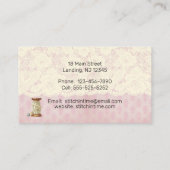  kant en naaiwerk visitekaartje (Achterkant)