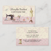  kant en naaiwerk visitekaartje (Voorkant / Achterkant)