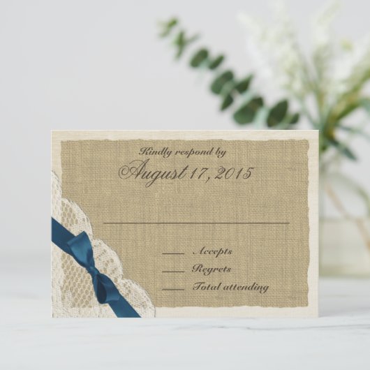 Kant en Navy Bow Country Response Kaart (Staand voorkant)