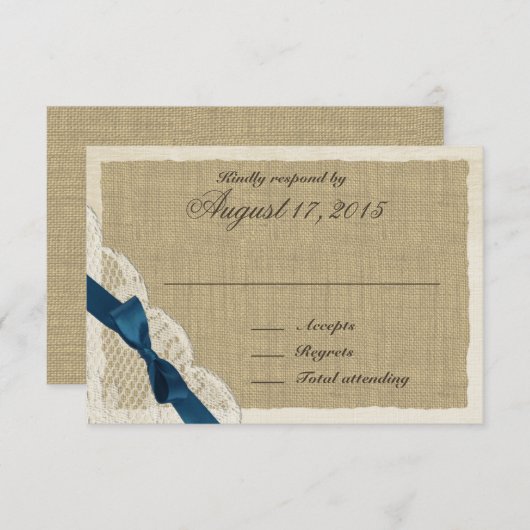 Kant en Navy Bow Country Response Kaart (Voorkant / Achterkant)